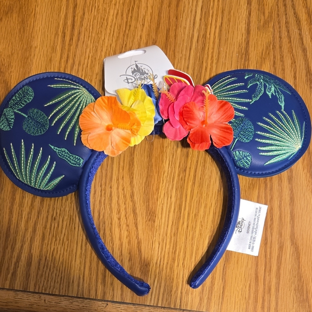 Disney Vibrant Floral Mickey Ears Headband